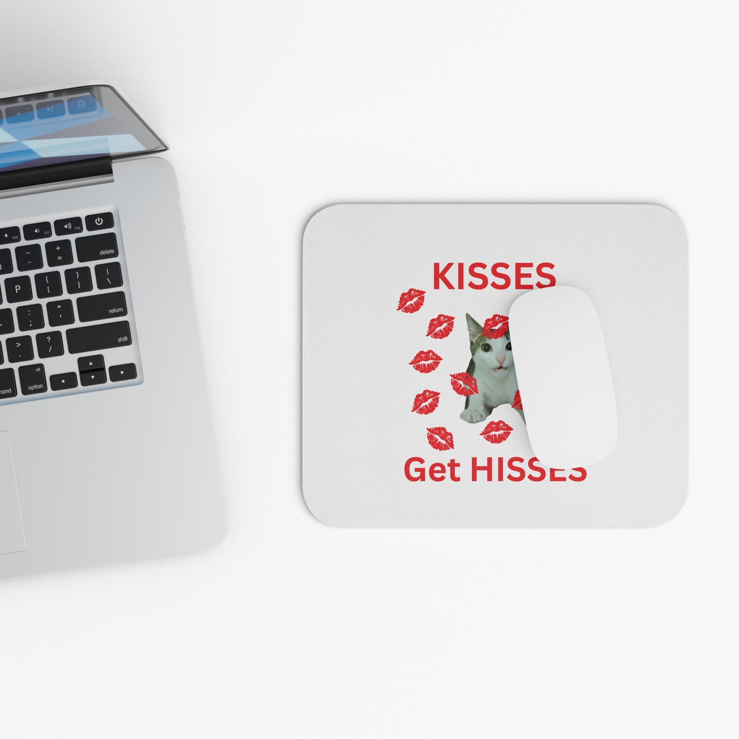 Kisses Get Hisses Mouse Pad (Rectangle) VD25 - 0002